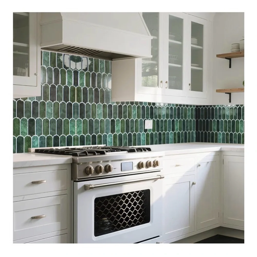 Green Peel and Stick Wall Tiles - 10 Pack